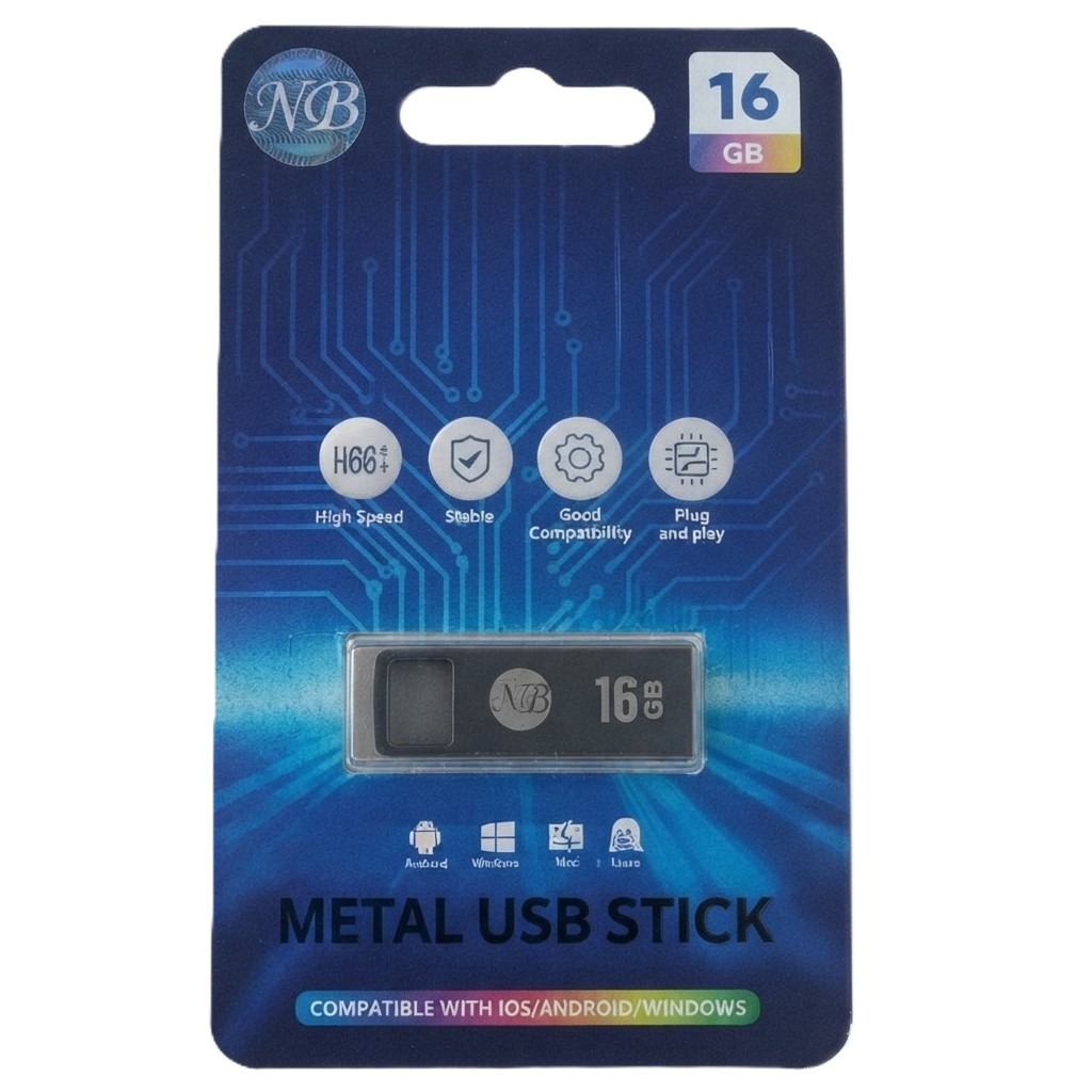 16 GB Metal Stick Pendrive - Silver